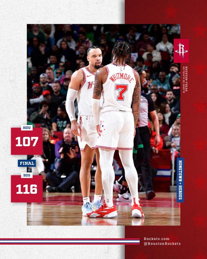 火箭险胜猛龙，塔图姆刷新纪录